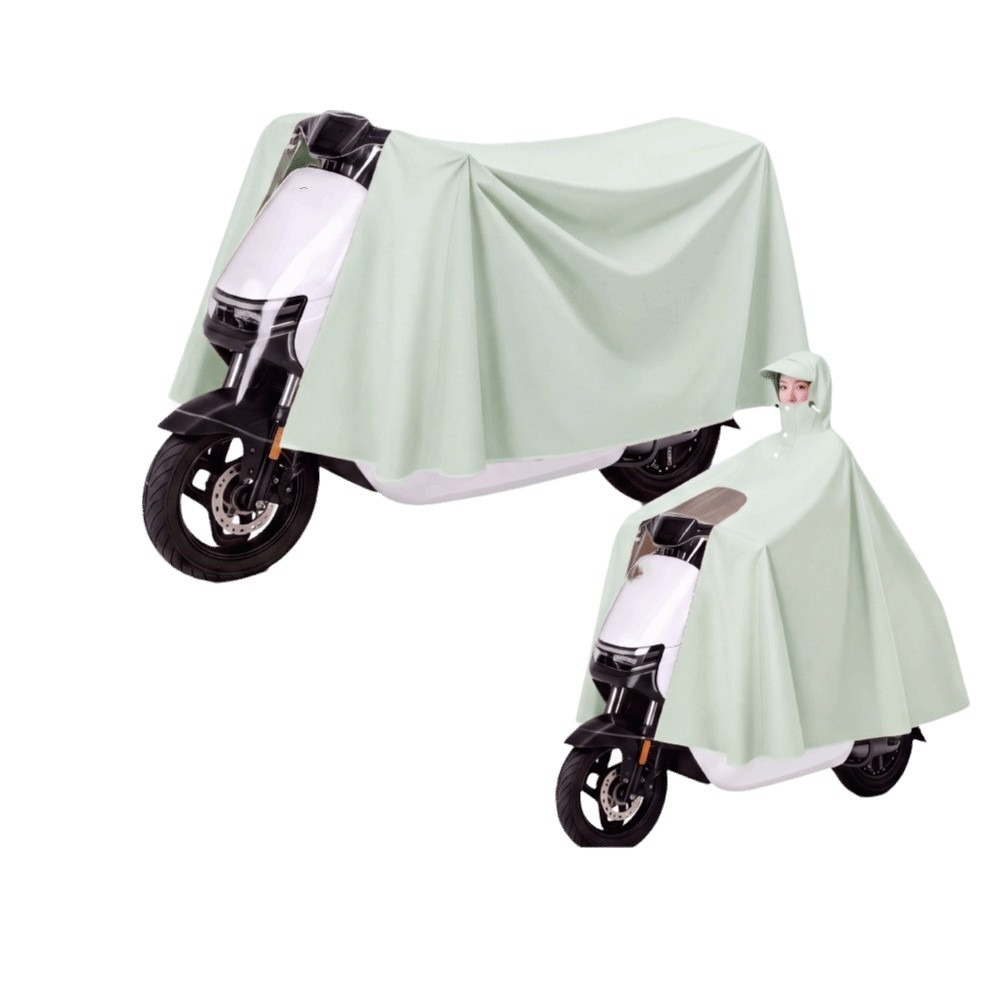 Electric Scooter Rain Cover - Jas Hujan Tebal, Tahan Air, Melindungi