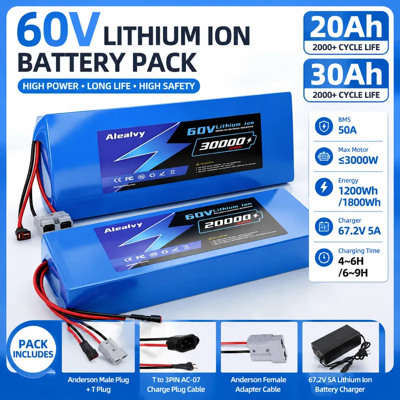 60V 30Ah 21700 Battery Pack - Paket Baterai Lithium 60V 20AH 30AH