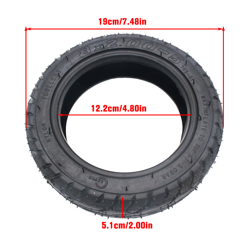 Ban Tubeless 8x2.00-5, Ban Vak - Scooter Tire ulasan dan harga