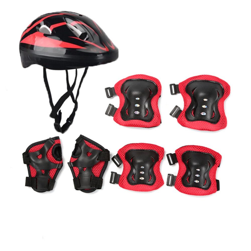 Helm anak-anak, bantalan siku  - Scooter Helmet Set ulasan dan harga
