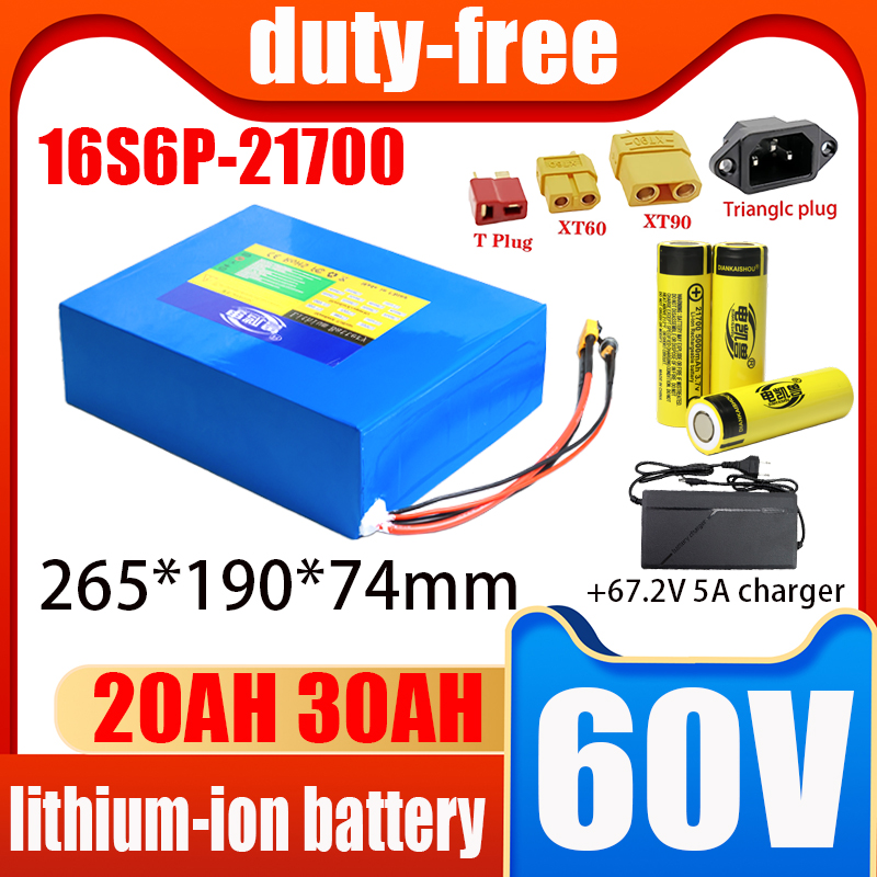 100% Baru 60V 21700 Paket Bate - 60V 30Ah 21700 Battery Pack ulasan dan harga