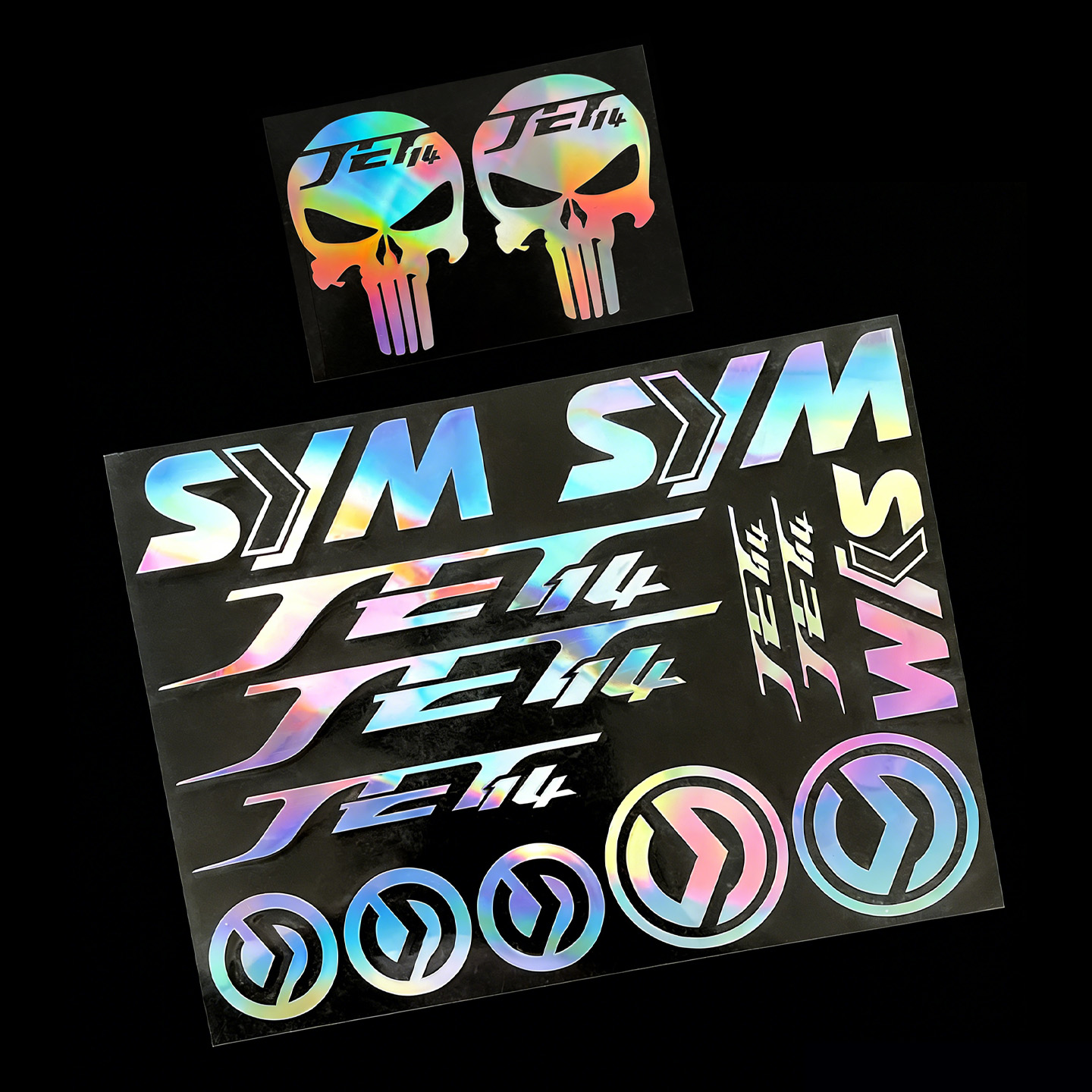 Stiker Motor Reflektif Tengkor - Scooter Helmet Set ulasan dan harga