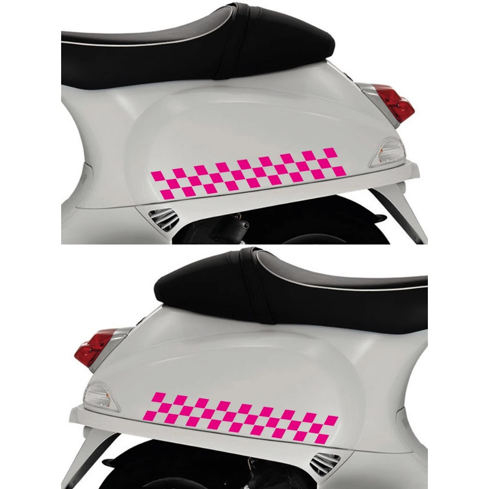 2 buah stiker bendera kotak-ko - Scooter Helmet Set ulasan dan harga