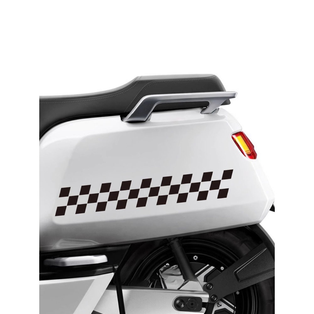 2 buah stiker bendera kotak-ko - Scooter Helmet Set ulasan dan harga